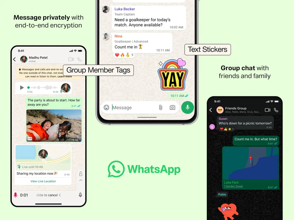 WhatsApp: чат с фото и групповые чаты с друзьями и семьёй